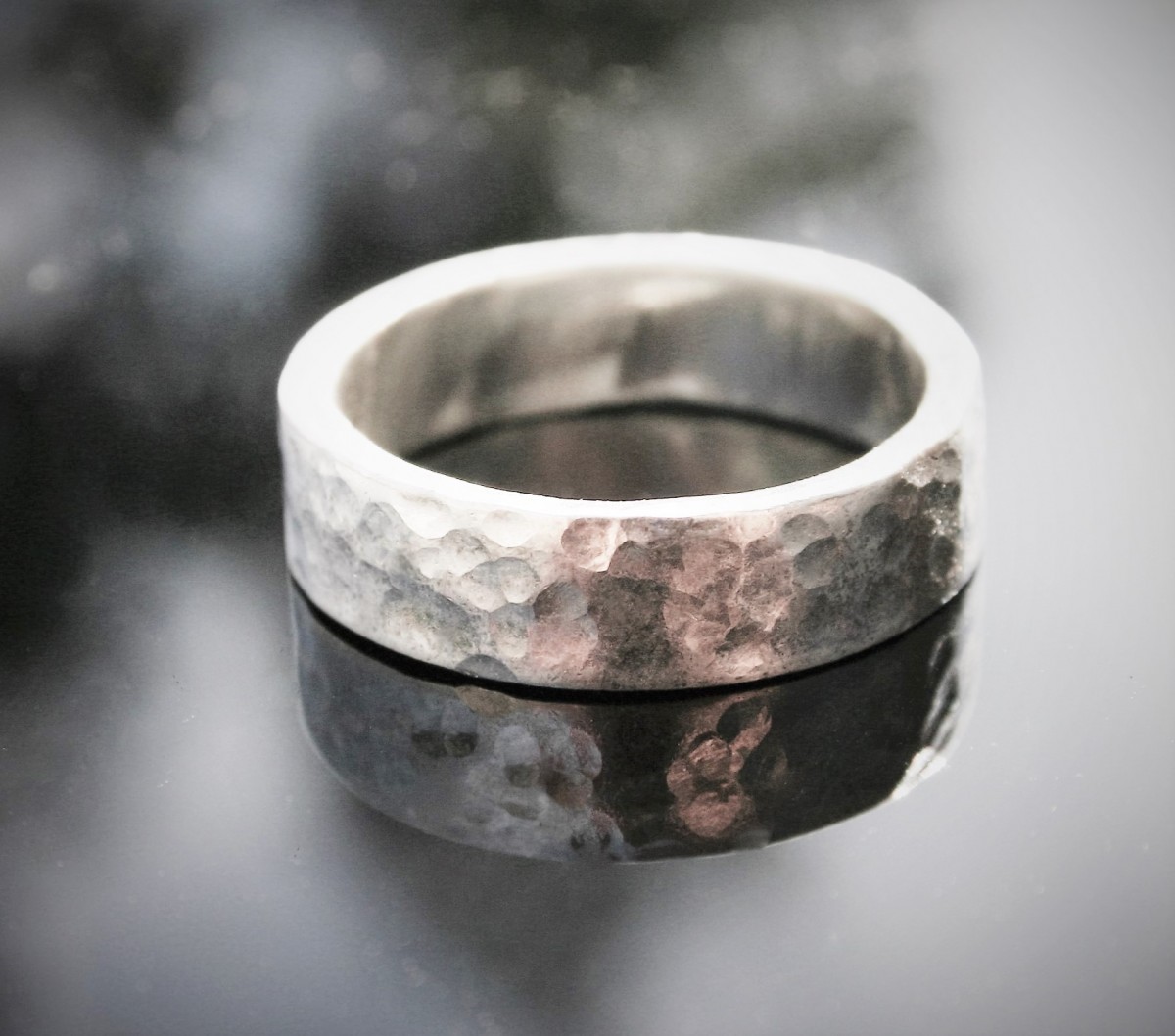 Silver Chunky Rectangle Ring - WMMsilver