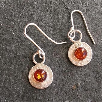 amber earrings