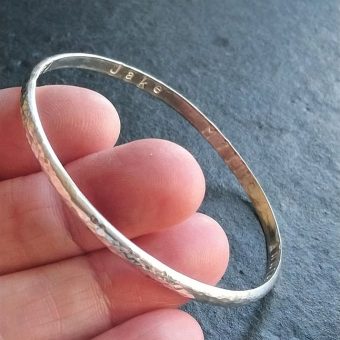 stamped bangle